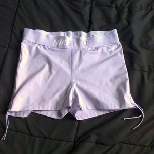 Nike Pro Gym Shorts/Spandex- Light Purple, Lilac